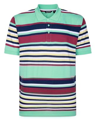 Bigdude Summer Stripe Polo Jelly Mint